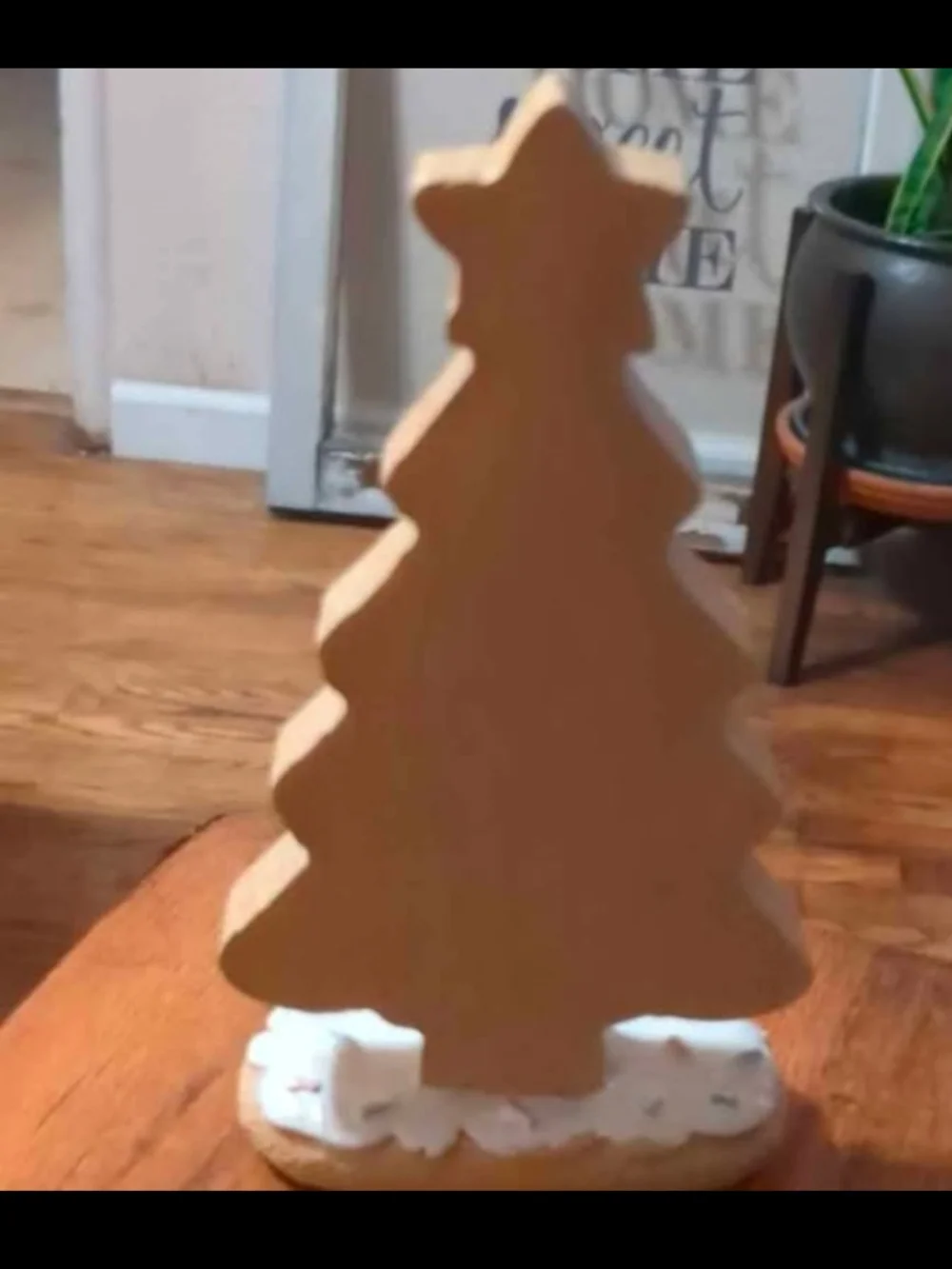 Pastel Holiday Tree Cookie Figurine